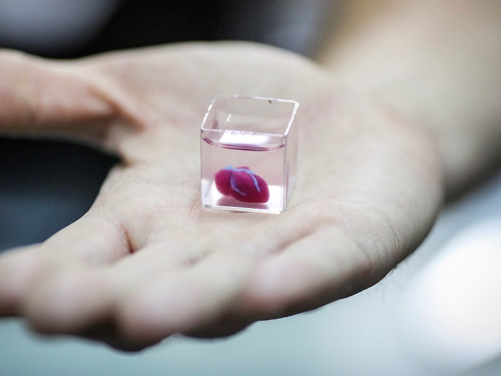 3D printing human heart in Israel
