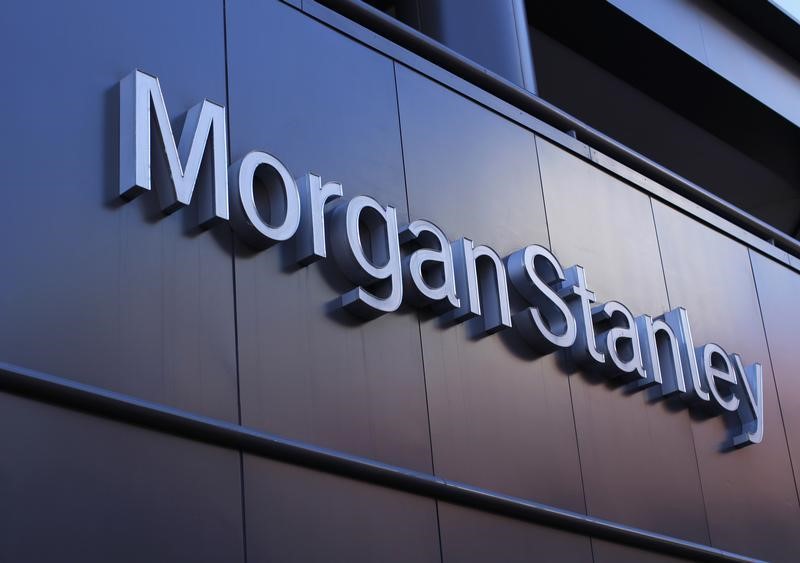 The corporate logo of financial firm Morgan Stanley is pictured on a building in San Diego, California September 24, 2013. REUTERS/Mike Blake